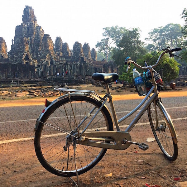 Siem Reap on a bicycle