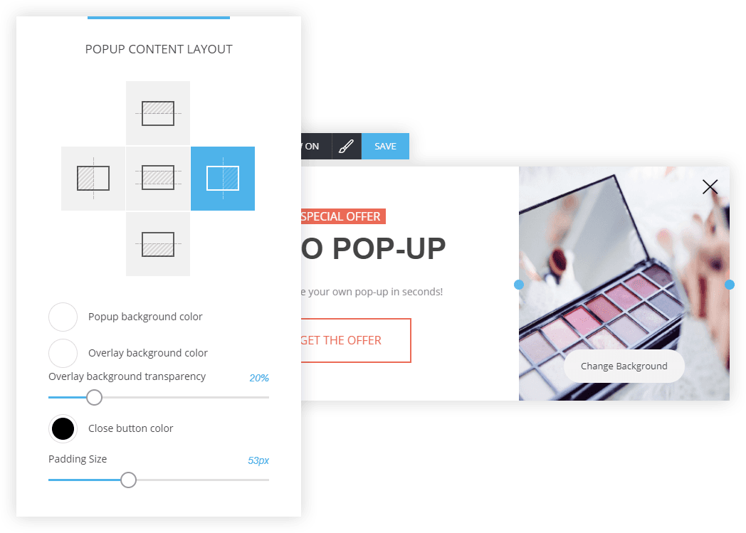 Easy website popup builder